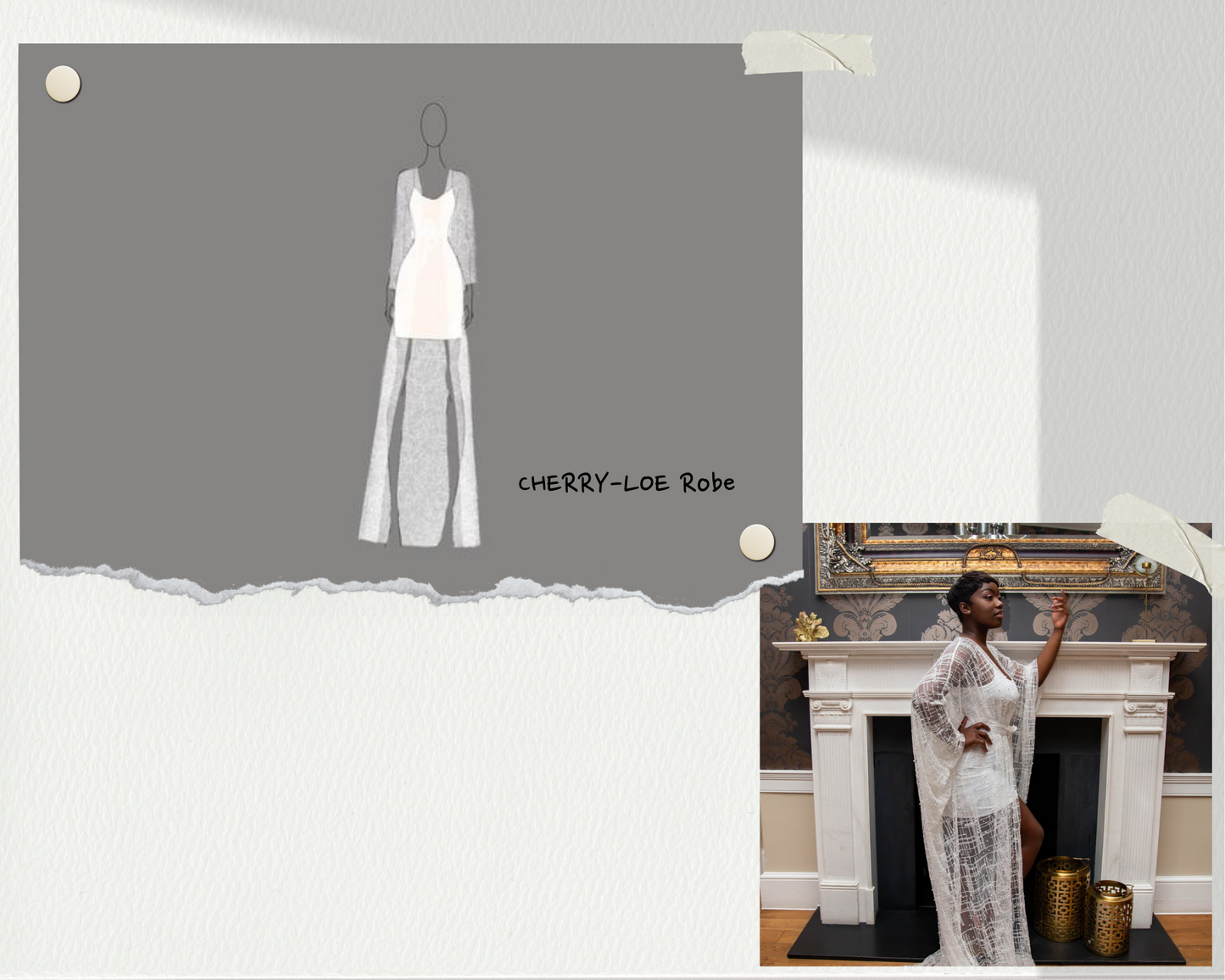 Off White with Butterfly detail Georgette Fabric