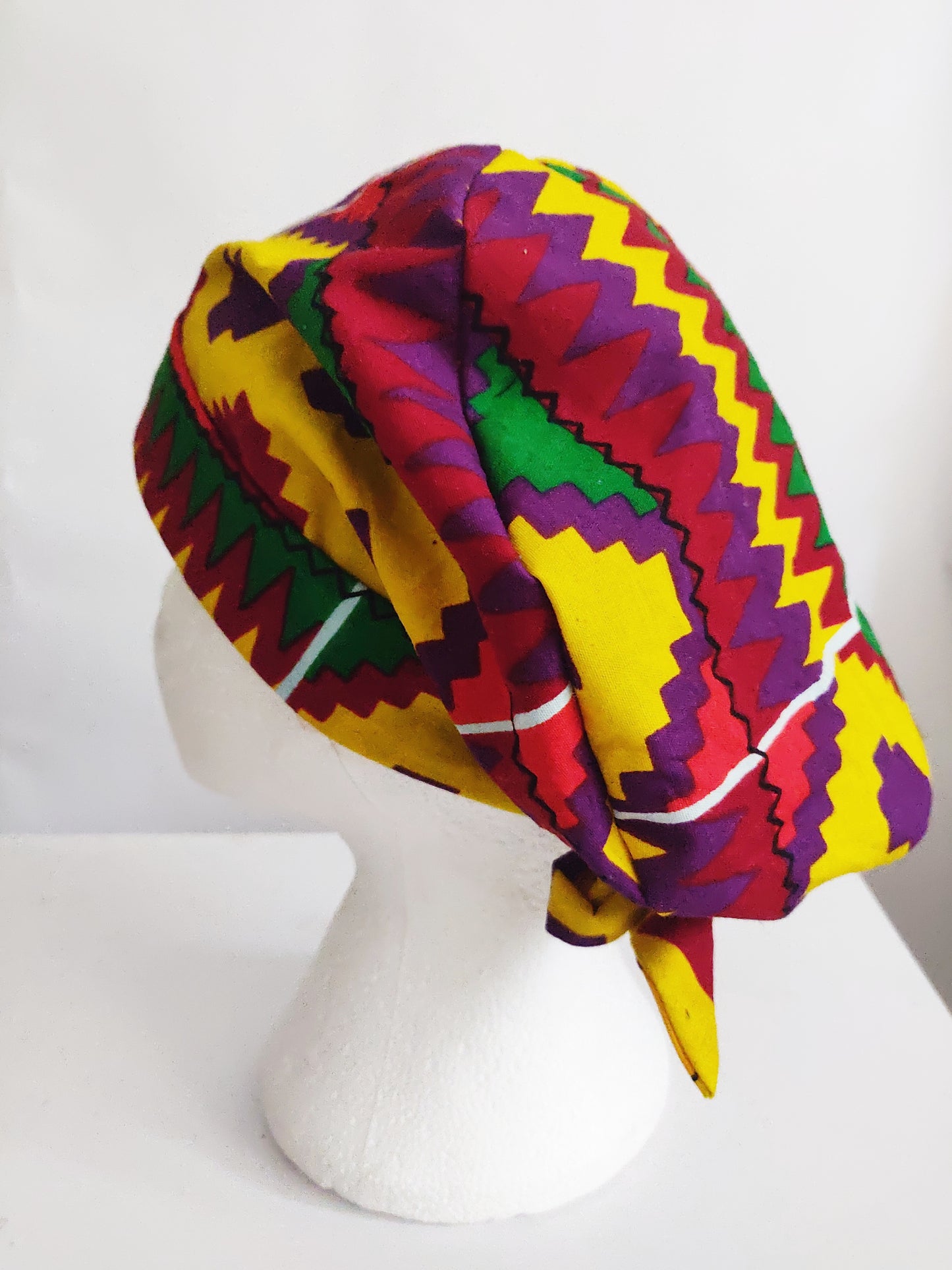 AYARISA - African Print Surgical Hat Scrub Cap Bonnet