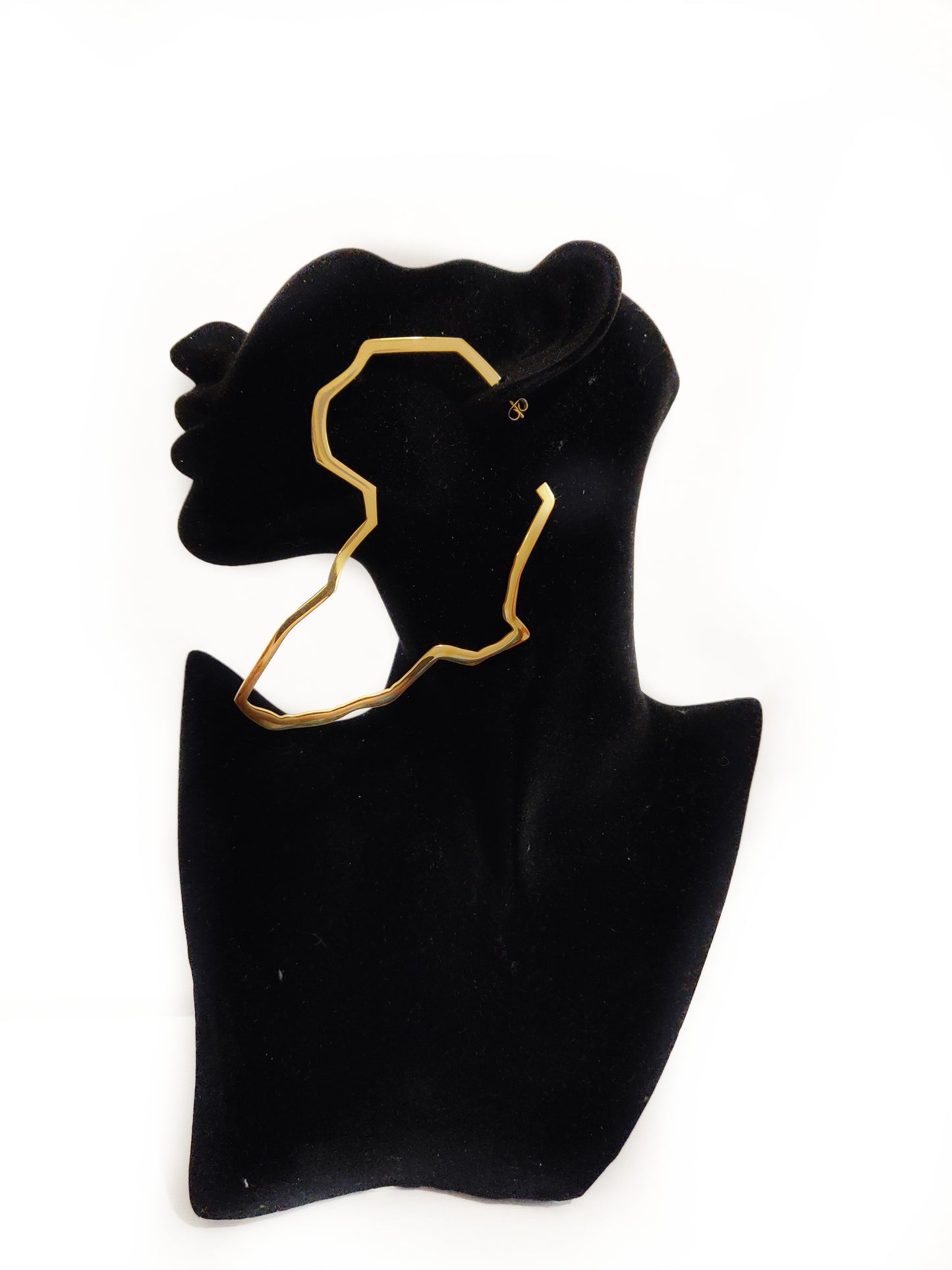 B I B I K R O M - Africa Map Hoop Earrings