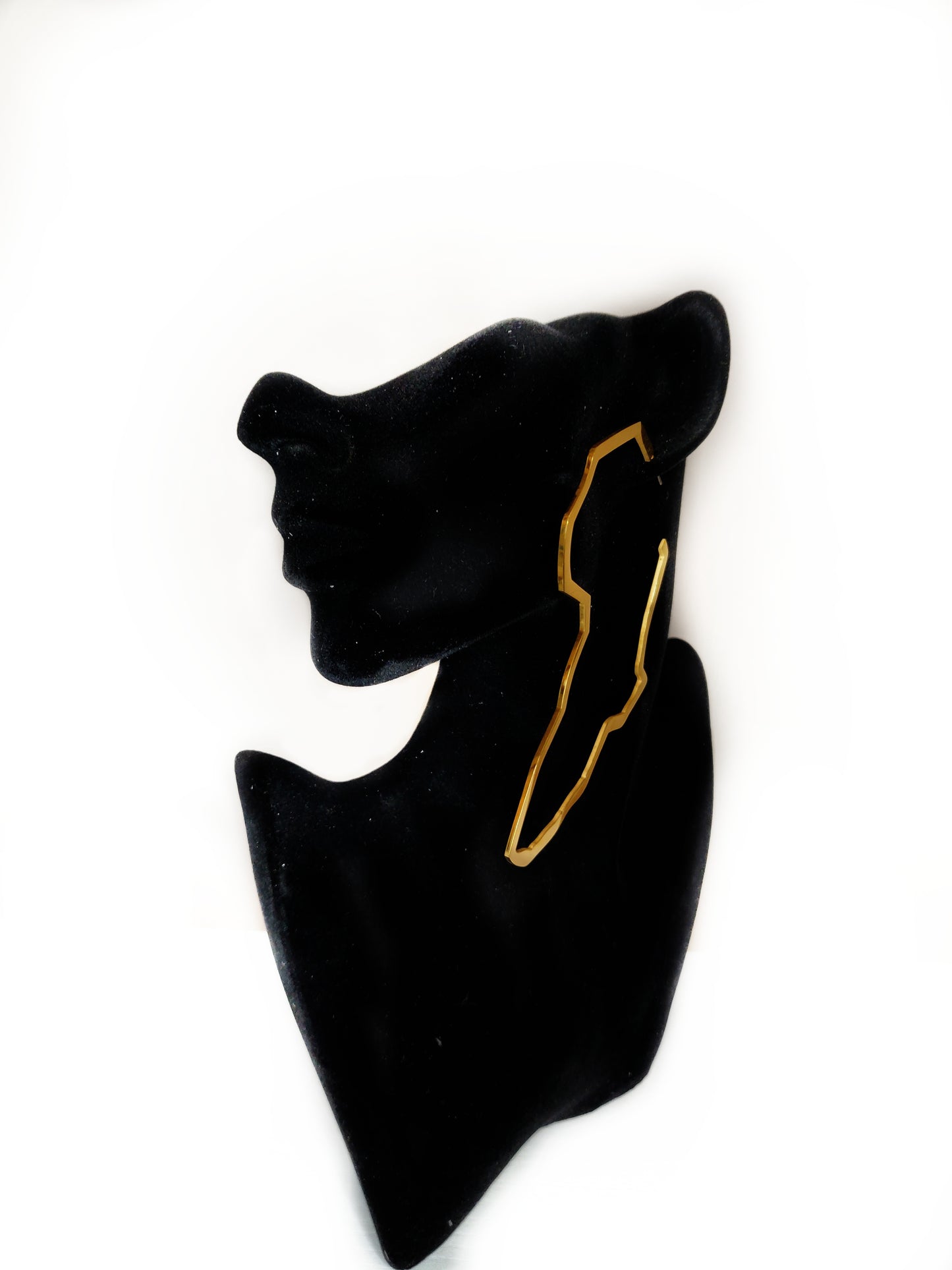 B I B I K R O M - Africa Map Hoop Earrings