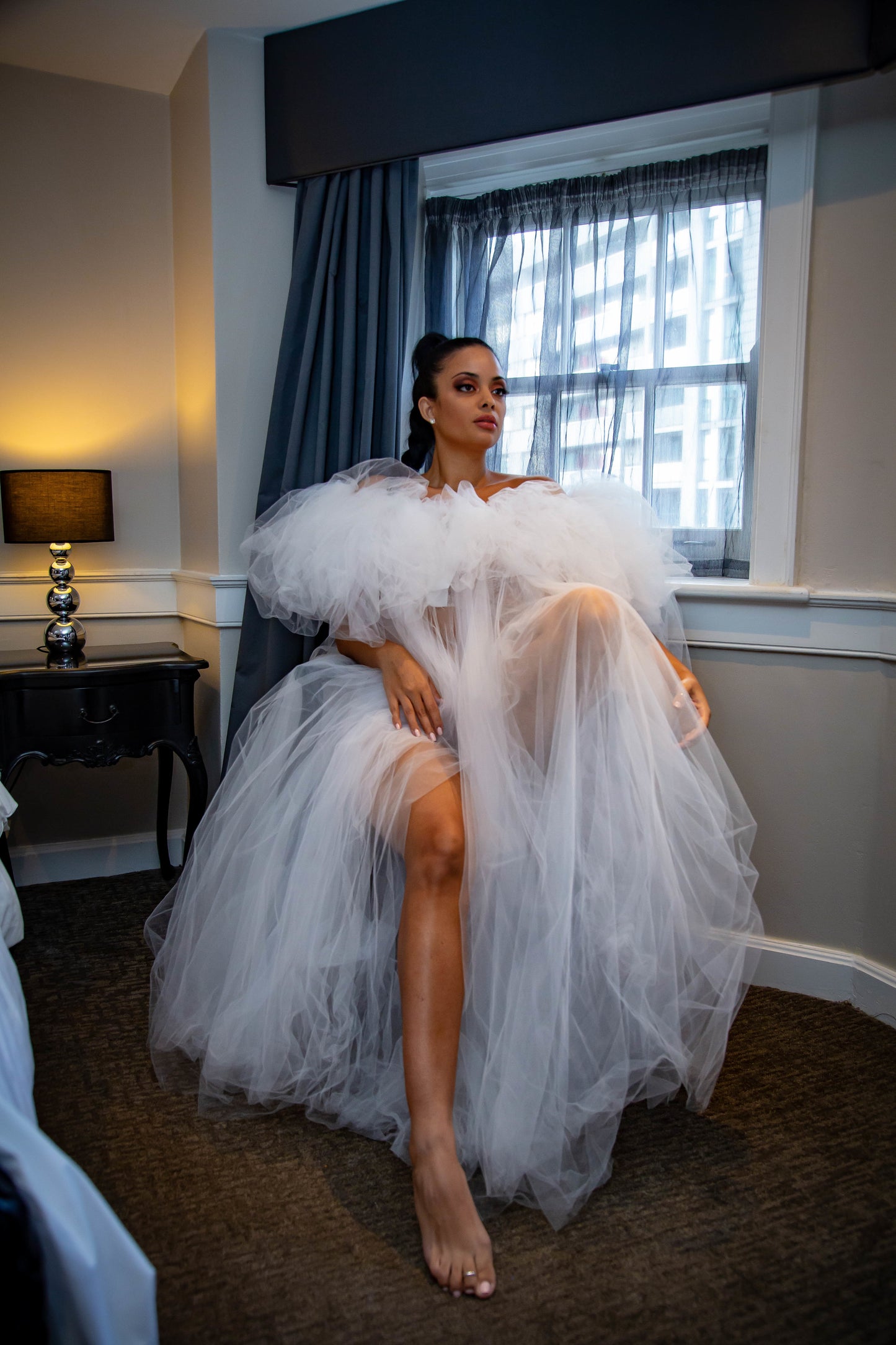 MODÉ - Luxury Tulle Fluffy Bridal Robe