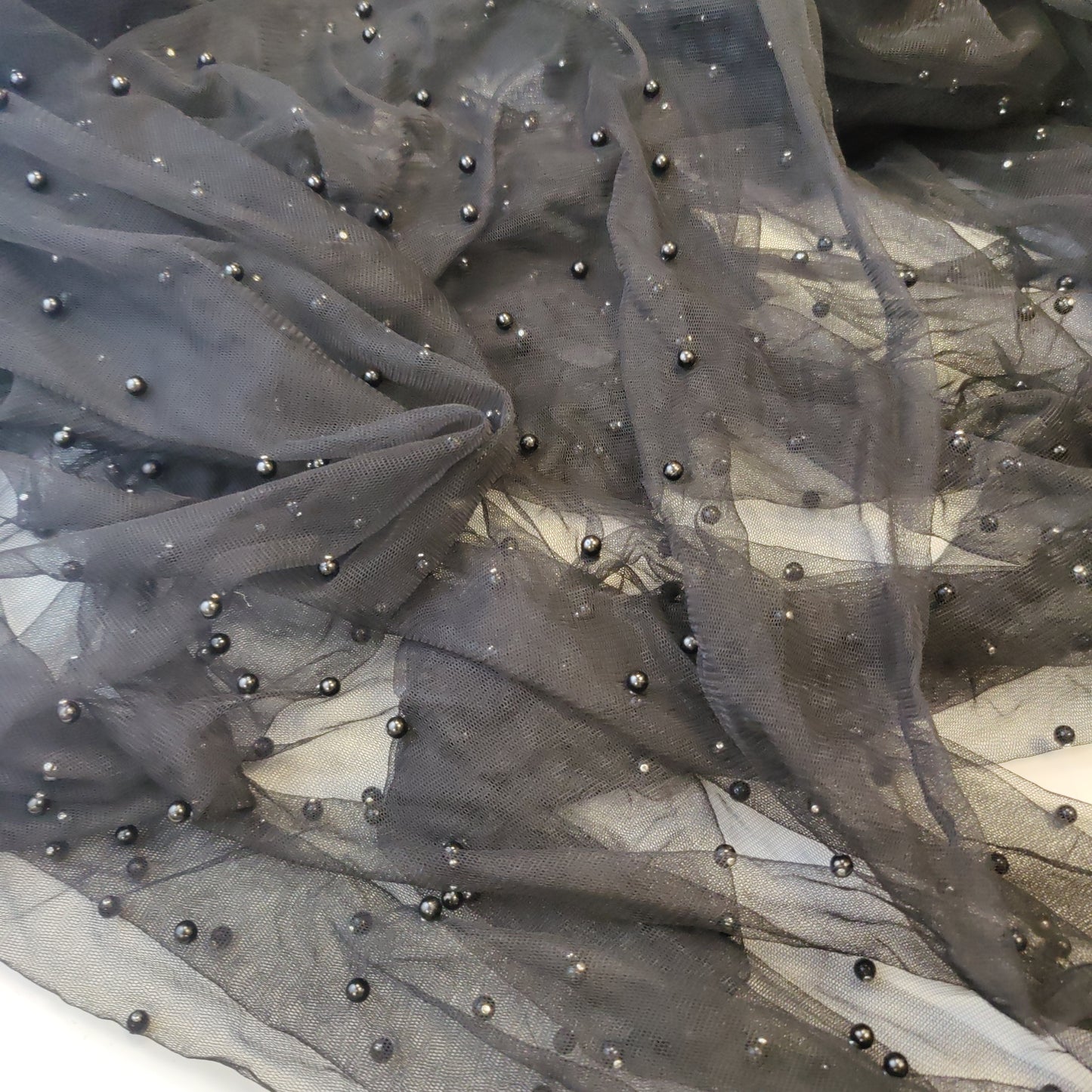 RUBIANA - Luxury Pearl Tulle Bridal Robe