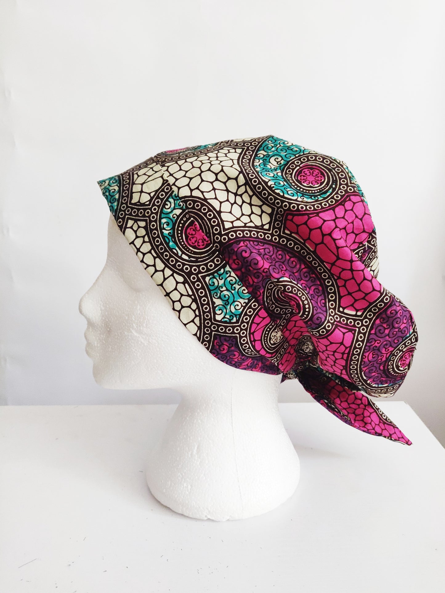 AYARISA - African Print Surgical Hat Scrub Cap Bonnet
