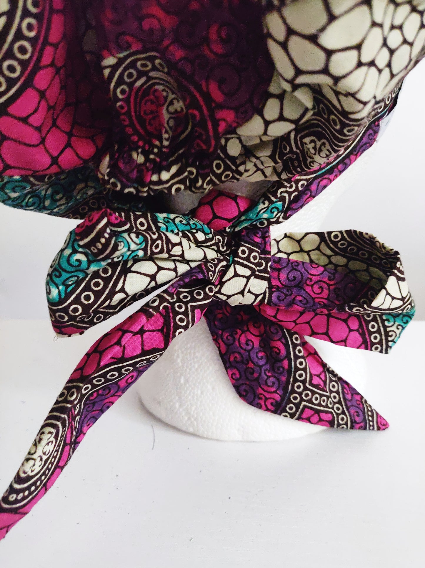 AYARISA - African Print Surgical Hat Scrub Cap Bonnet