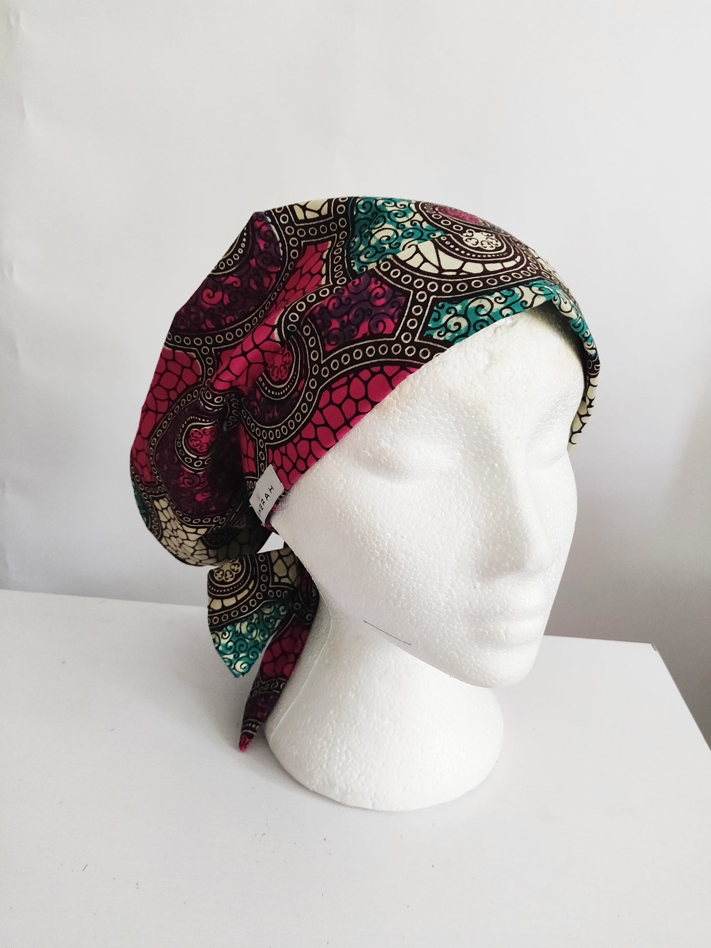 AYARISA - African Print Surgical Hat Scrub Cap Bonnet