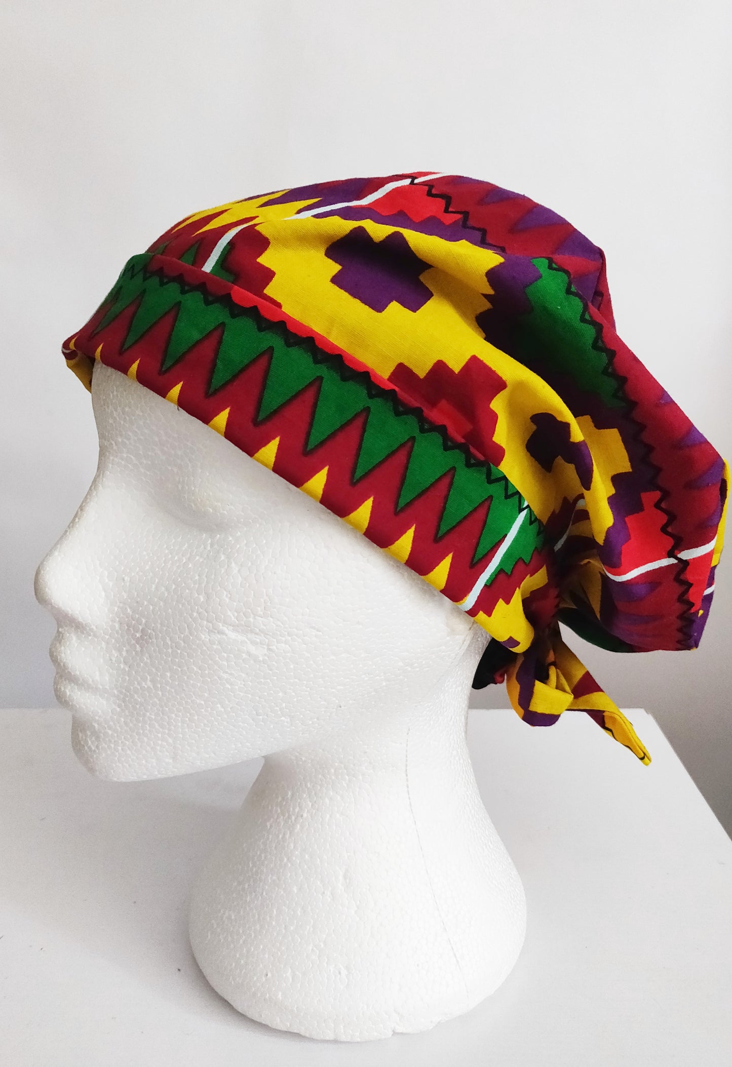 AYARISA - African Print Surgical Hat Scrub Cap Bonnet