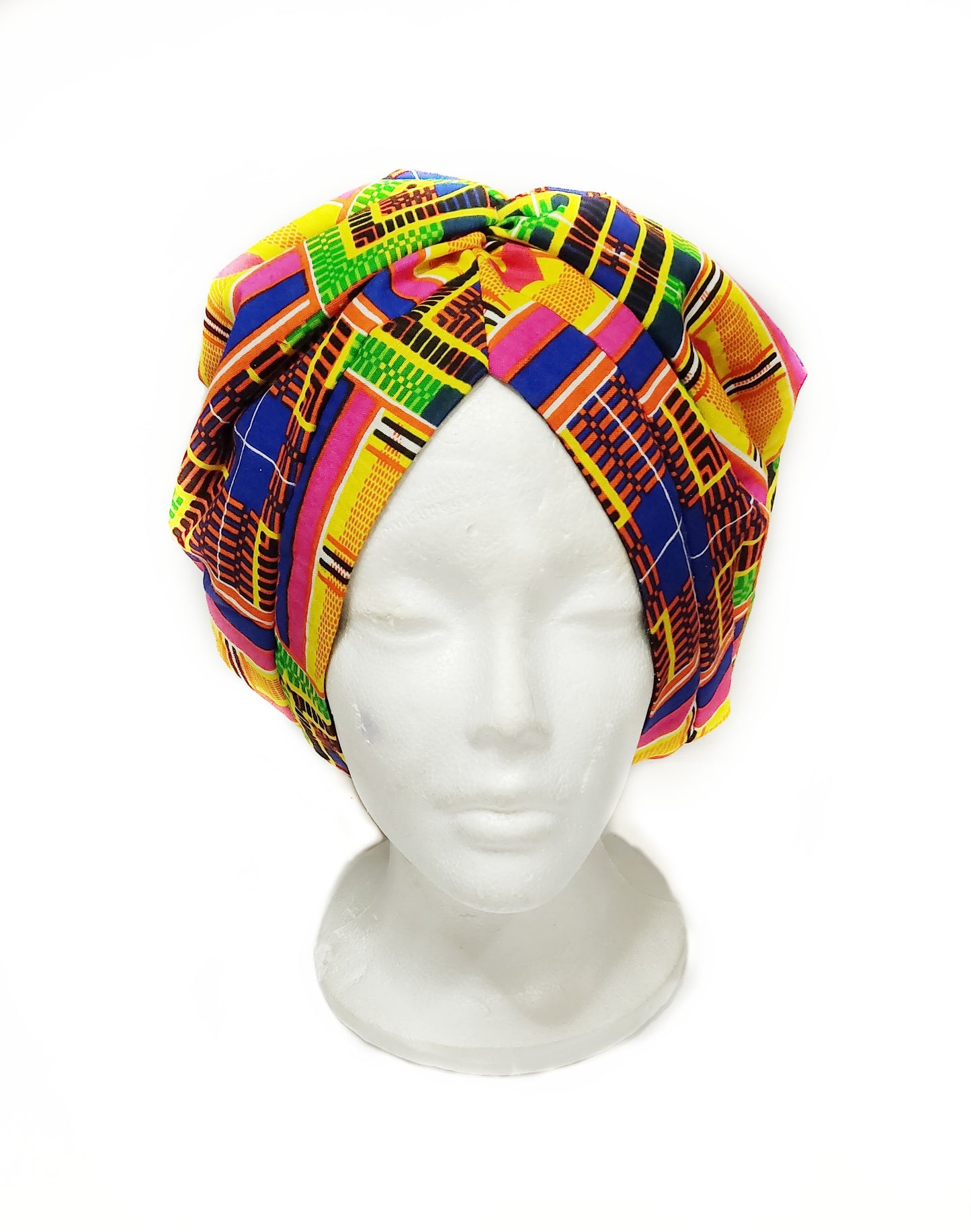 N Y A S A  - African Print Turban Hat
