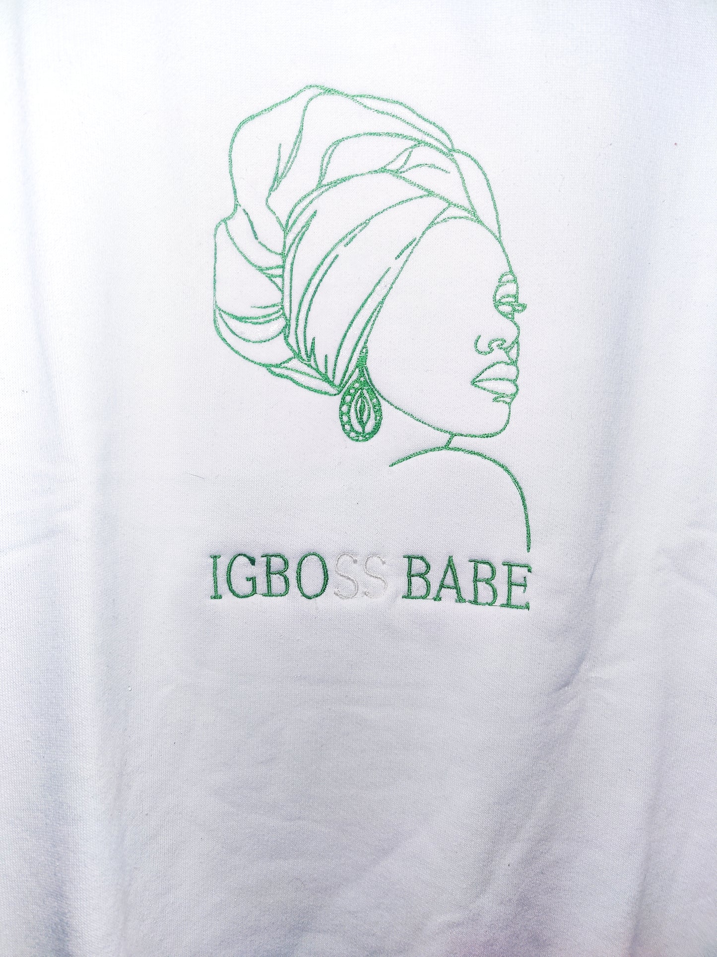 Igboss Babe African Woman Embroidered sweatshirt